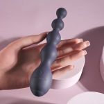 Серый вибростимулятор Rumpy Bumpy - 17,5 см.