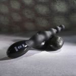 Черный анальный вибростимулятор Backdoor Baton - 24,1 см.