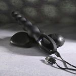 Черный анальный вибростимулятор Backdoor Baton - 24,1 см.