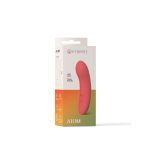 Коралловый мини-вибратор Atom - 11,5 см.
