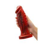 Силиконовый вибратор Monster Saur - 20 см.
