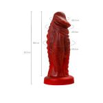 Силиконовый вибратор Monster Saur - 20 см.