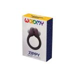 Черное эрекционное кольцо Zippy Vibrating Ring With Bullet