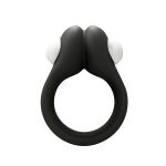 Черное эрекционное кольцо Zippy Vibrating Ring With Bullet