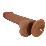 Карамельный фаллоимитатор с эффектом скользящей кожи Catoblepas - 20,6 см.