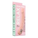 Телесный перезаряжаемый реалистичный вибратор Relax - 22 см.