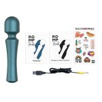 Зеленый wand-вибратор Romp Presto - 20 см.