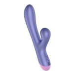 Сиреневый вибратор Romp Pulse с бесконтактной клиторальной стимуляцией - 22 см.