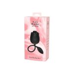 Черный клиторальный стимулятор Dark Blushing Rose