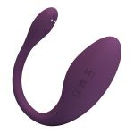 Фиолетовое виброяйцо Dora с управлением через приложение