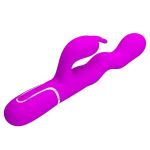 Лиловый вибратор с функцией волновой стимуляции Laursen - 24,9 см.