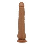 Темно-бежевый фаллоимитатор-гигант на присоске Dick - 28 см.