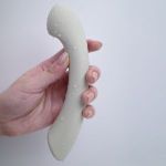 Серый вибростимулятор точки G Mirage - 17,8 см.