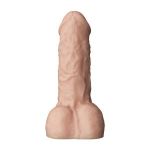 Телесный фаллоудлинитель с мошонкой Cock Next - 19 см.
