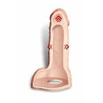 Телесный фаллоудлинитель с мошонкой Cock Next - 19 см.