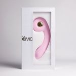Розовый вибростимулятор точки G с нагревом Bendable Heating G-Spot Vibrator