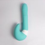 Бирюзовый вибростимулятор зоны G 2-в-1
