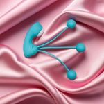 Бирюзовый вакуумный стимулятор клитора с вагинальными виброшариками