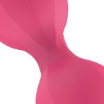 Розовые интерактивные вагинальные виброшарики Stella