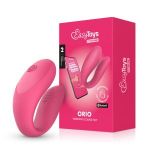 Розовый интерактивный вибростимулятор для пар Orio