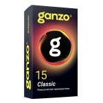 Классические презервативы с обильной смазкой Ganzo Classic - 15 шт.