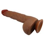 Реалистичный вибратор с ротацией Wilks - 25 см.