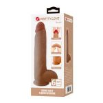 Телесный фаллоимитатор из жидкого силикона Mendel - 25,5 см.