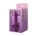 Фиолетовый нереалистичный дилдо Unicorn Max - 12,5 см.