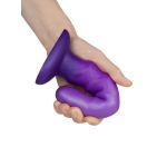 Фиолетовый нереалистичный дилдо Unicorn - 17,5 см.