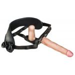 Женский страпон с вагинальной пробкой Woman Strap - 18 см.