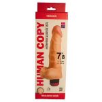 Телесный вибромассажёр HUMAN COPY 7,8  - 19 см.