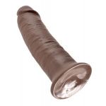 Коричневый фаллос-гигант 10  Cock - 25,4 см.