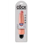 Телесный вибратор-реалистик 8  Vibrating Stiffy - 24,8 см.