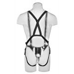 Страпон-система с телесной насадкой 10  Hollow Strap-On Suspender System - 25 см.
