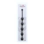 Чёрная анальная цепочка Five Beads Anal - 28,1 см.