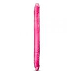 Розовый двусторонний фаллоимитатор B Yours 16  Double Dildo - 40,6 см.