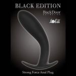 Чёрная анальная пробка Strong Force Anal Plug - 13,5 см.