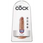 Анальный фаллоимитатор-мулат на присоске 5  Cock - 14 см.