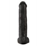 Чёрный фаллоимитатор-гигант 15  Cock with Balls - 40,6 см.