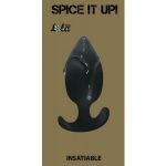 Чёрная анальная пробка Insatiable - 10,5 см.