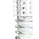 Прозрачная насадка на пенис TOYFA A-Toys с расширенной головкой - 15,3 см.