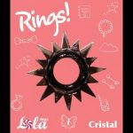 Чёрное эрекционное кольцо Rings Cristal