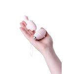 Нежно-розовый набор VITA: вибропуля и вибронасадка на палец 