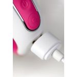 Ярко-розовый вибратор  Satisfyer Mr. Rabbit с клиторальным отростком - 22,1 см.