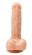 Телесный реалистичный фаллоимитатор - 18 см.