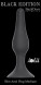 Чёрная анальная пробка Slim Anal Plug Medium - 11,5 см.