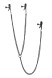 Черные зажимы на соски и клитор на цепочке Deluxe Nipple &amp;amp; Clit Clamps