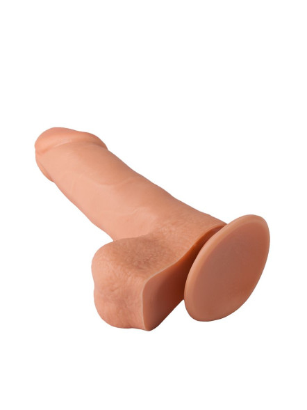 Гелевый фаллоимитатор-реалистик на присоске - 16,8 см.