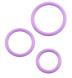 Набор из 3 сиреневых эрекционных колец Magnum Force Cock Ring