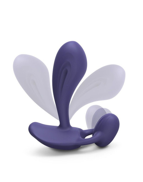 Темно-синий вибромассажер Witty P&amp;amp;G Vibrator with Remote Control